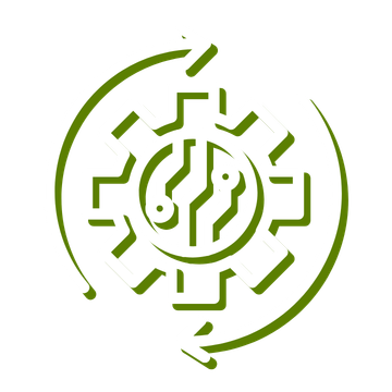 AI Implementation and Workflow Automation Icon White Green – G6 IT