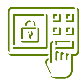 Physical Security Services Icon White Green – G6 IT