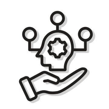 Strategic IT Support Icon Black Shadow – G6 IT