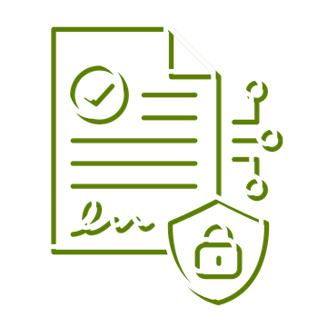 AI Governance and Policy Development Icon White Green – G6 IT