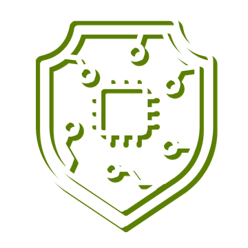 Enterprise-Grade AI Security Icon White Green – G6 IT