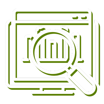 Gap Analysis & Compliance Scoring Icon White Green – G6 IT