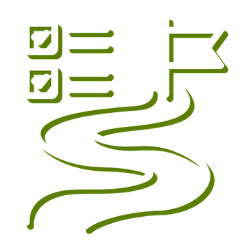 IT Budgeting and Strategic Roadmapping Icon White Green – G6 IT
