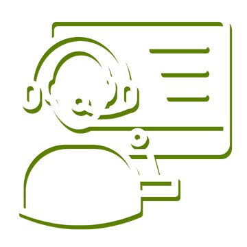 IT Helpdesk and Support Icon White Green – G6 IT