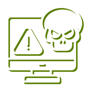 Ransomware Detection Icon White Green – G6 IT