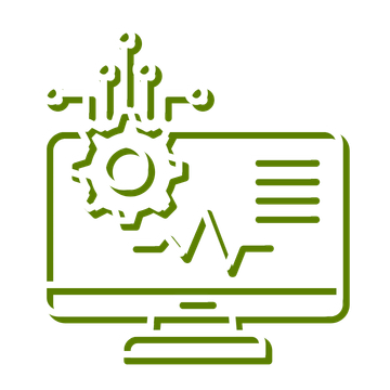 Remote Monitoring & Management (RMM) Icon White Green – G6 IT