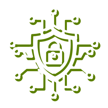 Security Operations Center Icon White Green – G6 IT