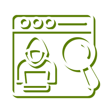 Dark Web Monitoring Icon Green White – G6 IT